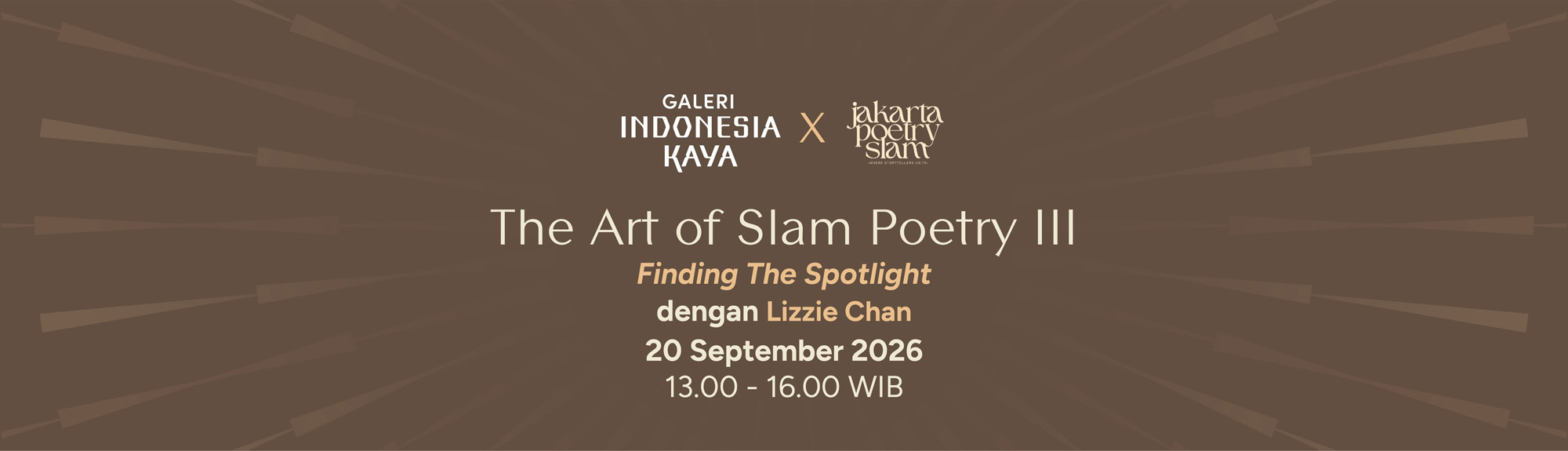 The Art of Poetry Slam bersama Lizzie Chan