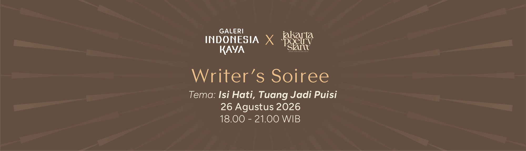 Writer’s Soiree Isi hati, tuang jadi puisi