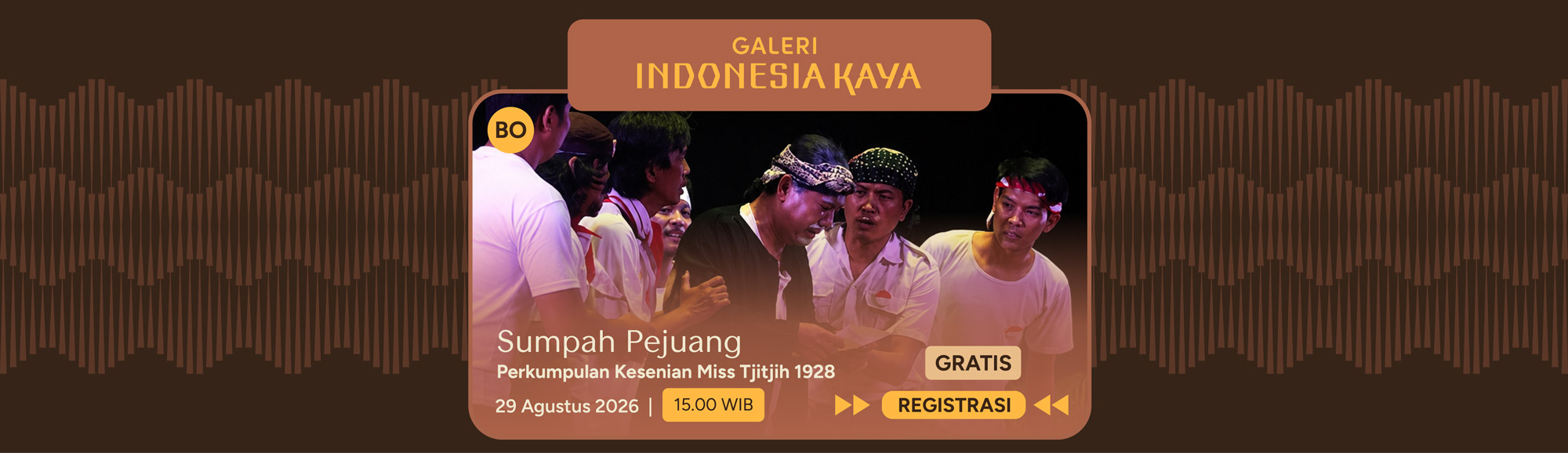 Sumpah Pejuang oleh Perkumpulan Kesenian Miss Tjitjih 1928