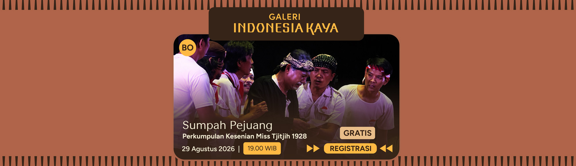 Sumpah Pejuang oleh Perkumpulan Kesenian Miss Tjitjih 1928 – 19.00