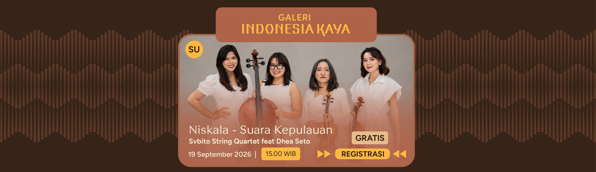 NISKALA – Suara Kepulauan oleh Svbito String Quartet feat Dhea Seto