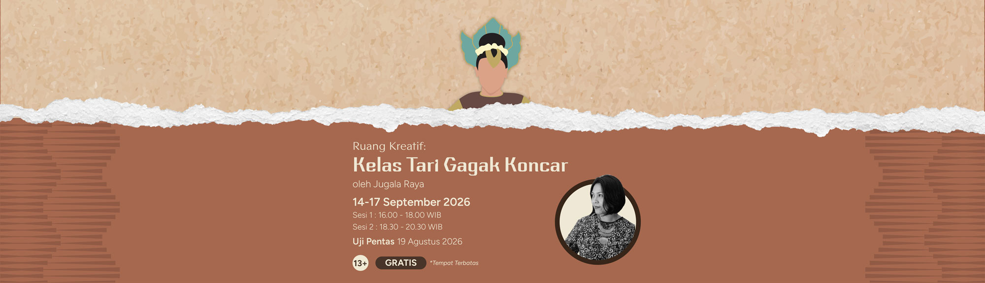 Ruang Kreatif: Kelas Tari Gagak Koncar oleh Jugala Raya