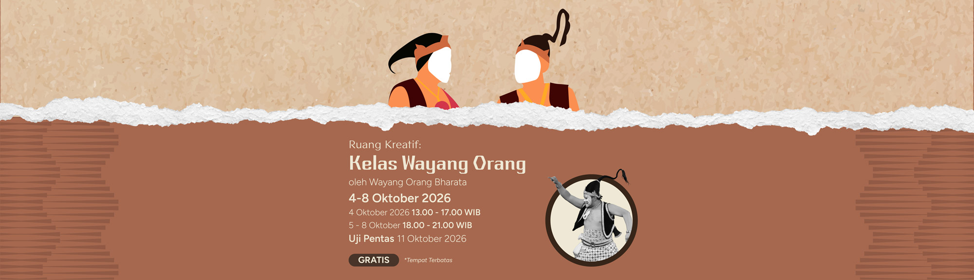 Ruang Kreatif: Kelas Wayang Orang oleh Wayang Orang Baratha