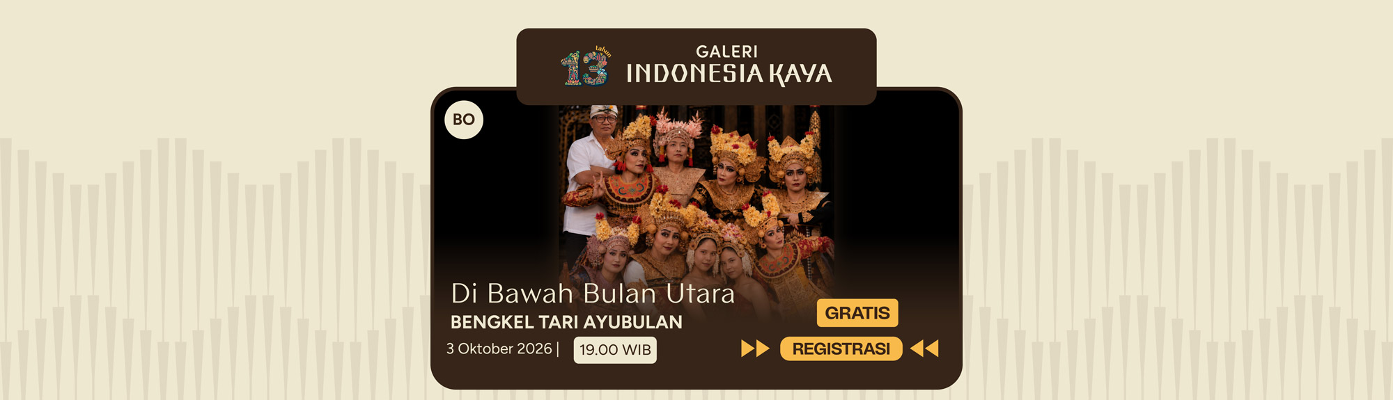 Di Bawah Bulan Utara oleh Bengkel Tari AyuBulan – 19.00