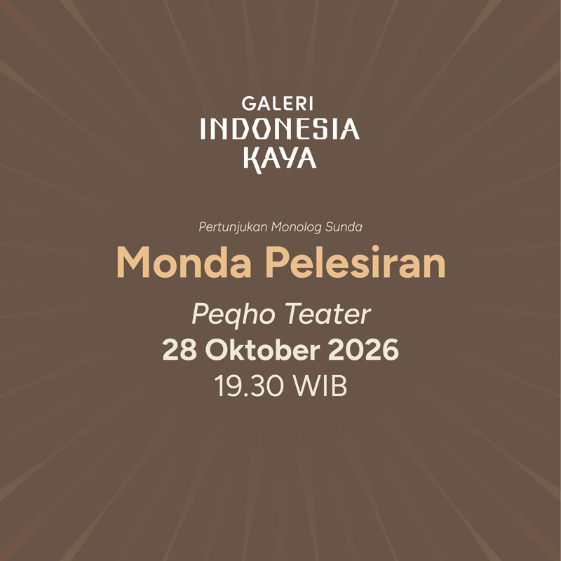 Pertunjukan Monolog Sunda Monda Pelesiran Peqho Teater
