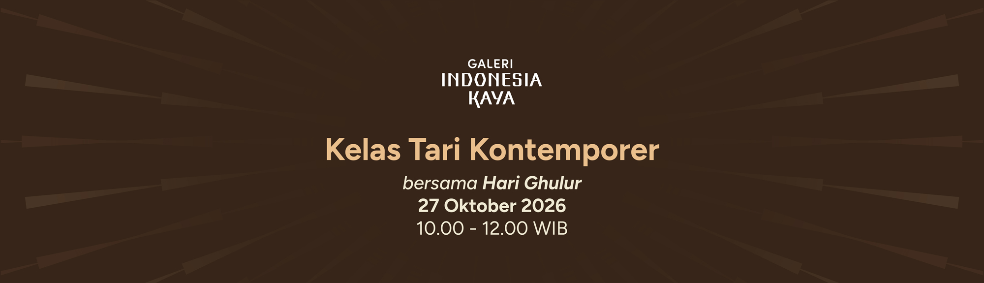 Kelas Tari Kontemporer Bersama Hari Ghulur