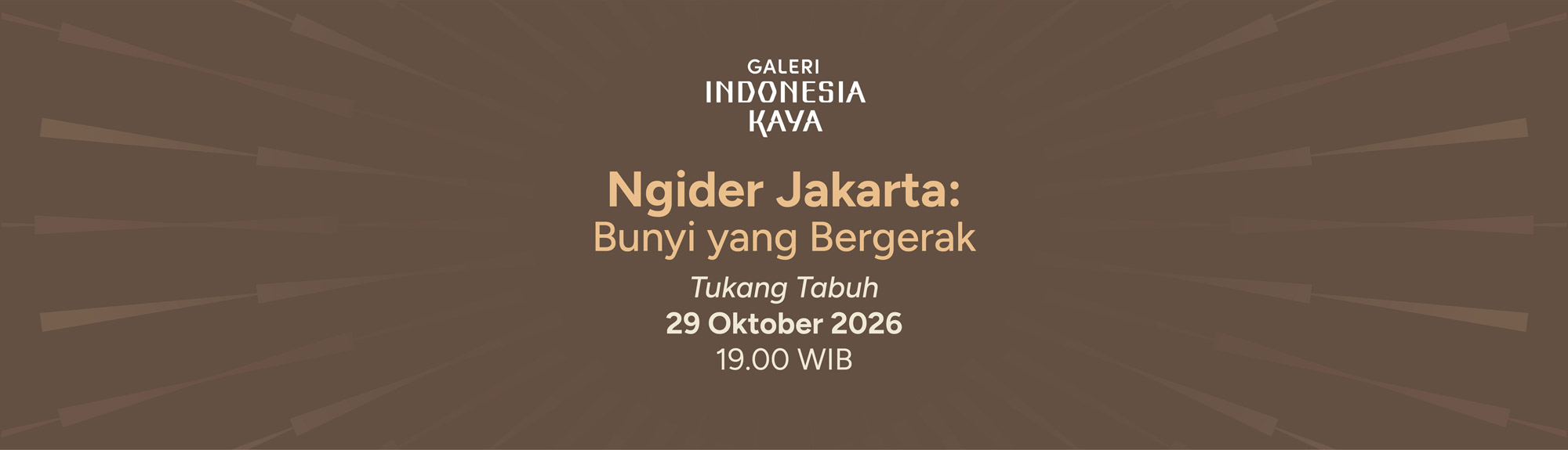 NGIDER Jakarta: Bunyi yang Bergerak